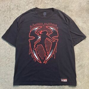 ROMAN REIGNS Graphic T-shirt WWE Authentic Wear "It's My Yard" Men's XL Black